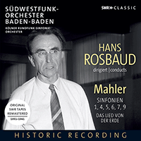 MAHLER, G.: Symphonies Nos. 1, 4, 5-7 and 9 / Das Lied von der Erde (South West German Radio Symphony, Baden-Baden, Cologne Radio Symphony, Rosbaud)