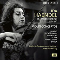 Violin Concertos - BRAHMS, J. / MENDELSSOHN, Felix / TCHAIKOVSKY, P.I. / DVORÁK, A. (Haendel, Stuttgart Radio Symphony, Müller-Kray) (1953-1967)