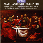INGEGNERI, M.A.: Feria Quinta in Coena Domini ad Matutinum (Il Convitto Armonico, Buschini)