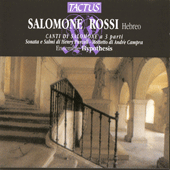 Vocal and Chamber Music - ROSSI, S. / PURCELL, H. / CAMPRA, A. (Canti di Salomone a 3 parti) (Ensemble Hypothesis)