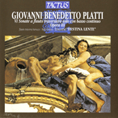 PLATTI, G.B.: Flute Sonatas, Op. 3 (Ensemble Festina Lente)