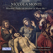 MONTI, N.: Miserere / Nelle ore desolate di Maria SS.ma (De bon Parole, Giacintucci)