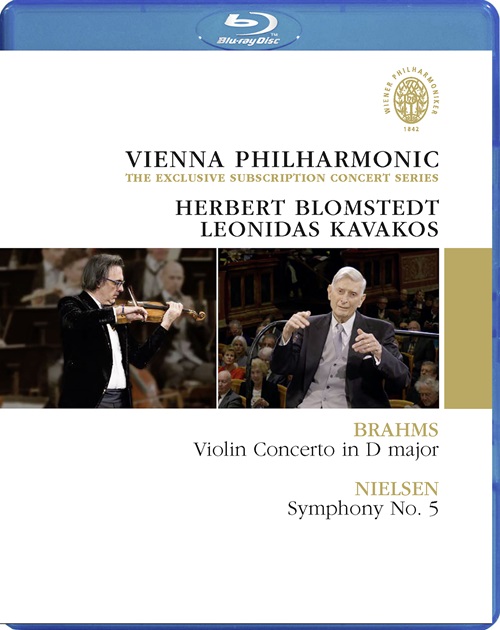 BRAHMS, J.: Violin Concerto, Op. 77 / NIELSEN, C.: Symphony No. 5 (Kavakos, Vienna Philharmonic, Blomstedt) (Blu-ray, HD)