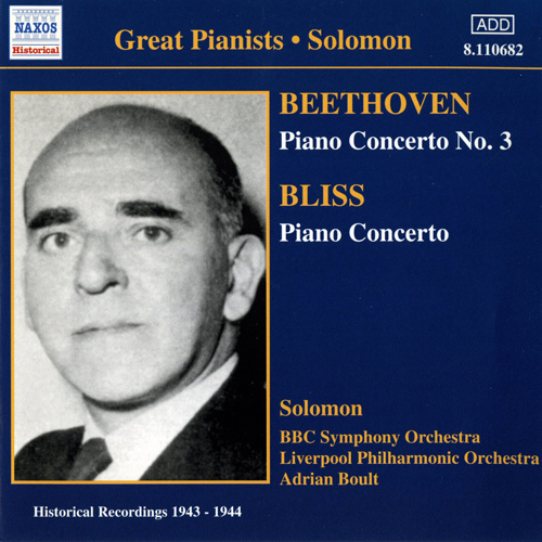 BEETHOVEN / BLISS: Piano Concertos (Solomon) (1943.. - 8.110682