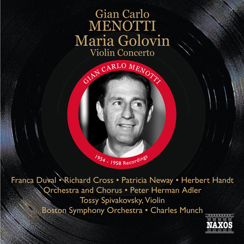 MENOTTI, G.C.: Maria Golovin [Opera] (Duval, Cross, Neway, Las, Handt, P.H. Adler) (1954-1958)