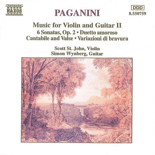 PAGANINI: Music for Violin and Guitar, Vol. 2 - 8.550759 