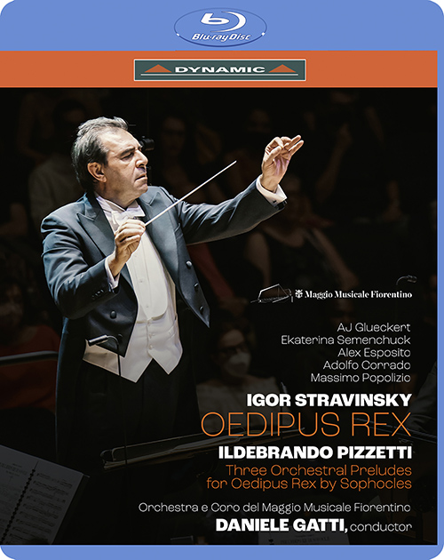 STRAVINSKY, I.: Oedipus rex [Opera] (Maggio Musicale Fiorentino, 2022) / PIZZETTI, I.: Per l'Edipo re di Sofocle (Gatti) (Blu-ray, HD)