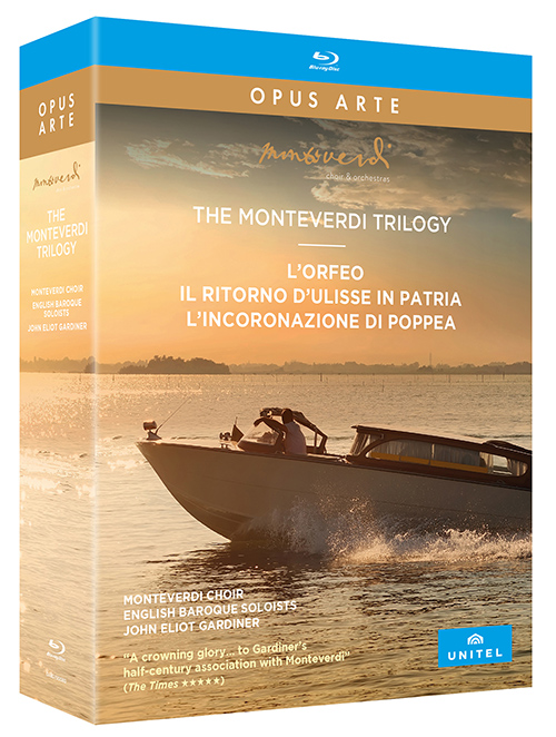 MONTEVERDI, C.: Monteverdi Trilogy (The) - L'Orfeo / Il ritorno d'Ulisse in patria / L'incoronazione di Poppea [Operas] (3-Blu-ray Disc Box Set)