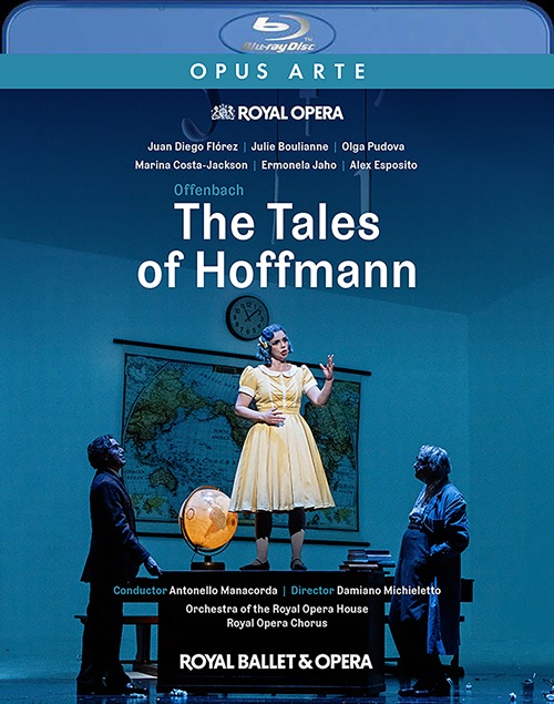 Offenbach: Hoffmanns Erzählungen (Royal Opera House, Regie: Michieletto) Boulianne, Julie/Costa-Jackson, Marina/Esposito, Alex/Flórez, Juan Diego/Ja
