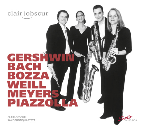 Chamber Music - GERSHWIN, G. / BACH, J.S. / BOZZA, E. / WEILL, K. / MEYERS, A.B. / PIAZZOLLA, A. (Clair-Obscur Saxophone Quartet)