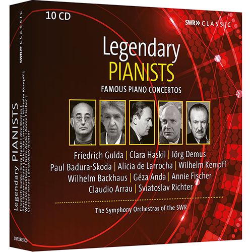 Legendary Pianists - Famous Piano Concertos (10-CD Box Set)