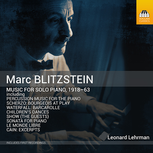 BLITZSTEIN, M.: Piano Music - Piano Percussion Music / Scherzo, 