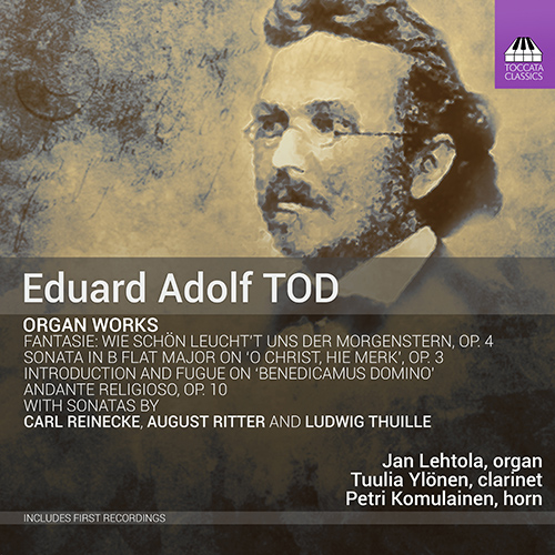 TOD, E.A.: Fantasie / Organ Sonata, Op. 3 / Andante Religioso / REINECKE, C.: Organ Sonata, Op. 284 (Lehtola, Ylönen, Komulainen)