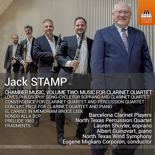 STAMP, J.: Chamber Music, Vol. 2 - Music for Clarinet Quartet (Barcelona Clarinet Players, North Texas Percussion Quartet, Shuyler, Corporon)