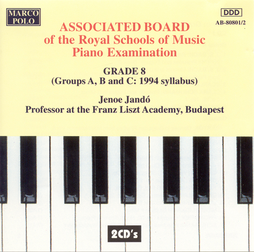PIANO MUSIC FOR STUDENTS - Associated Board Piano Examination, Grade 8 (1994) (Jandó)