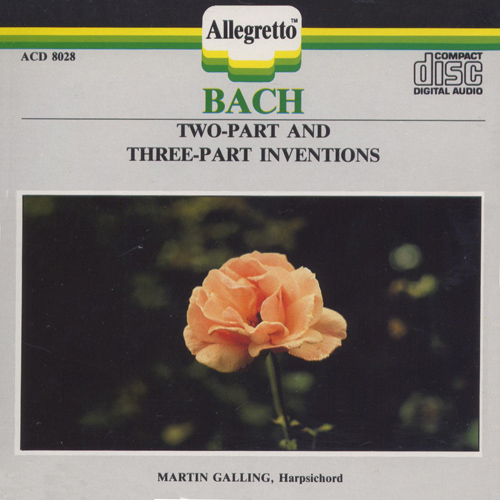 BACH, J.S.: 2 and 3 Part Inventions and Sinfonias, BWV 772-801 (Galling)