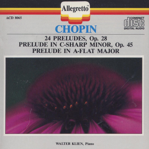 CHOPIN, F.: Preludes (Klien)