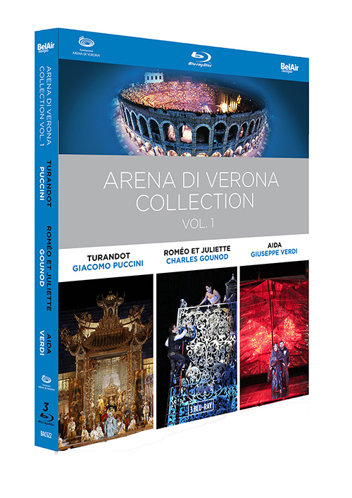 ARENA DI VERONA COLLECTION, Vol. 1 - Turandot / Roméo et Juliette / Aida (Arena di Verona, 2010-2013) (3-Blu-ray Disc Box Set, Full-HD)