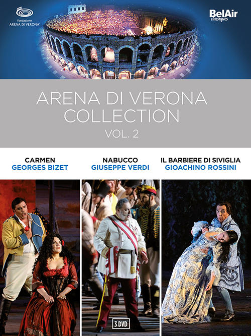 ARENA DI VERONA COLLECTION, Vol. 2 - Carmen / Nabucco / Il barbiere di Siviglia (Arena di Verona, 2014-2018) (3-DVD Box Set) (NTSC)