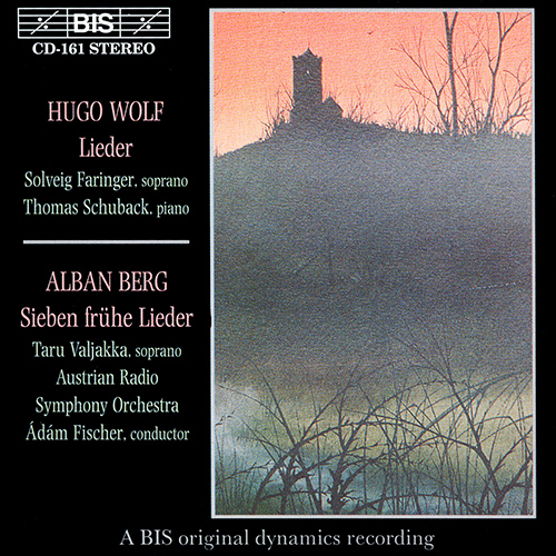 WOLF, H.: Italienisches Liederbuch (excerpts / Morike Lieder (excerpts) / BERG, A.: 7 Early Songs