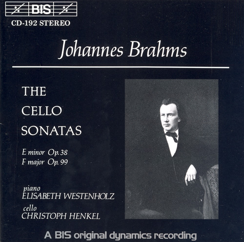 BRAHMS: Cello Sonatas No. 1 and 2