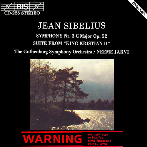 SIBELIUS: Symphony No. 3 / King Cristian II Suite
