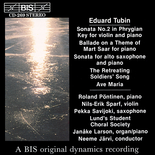 TUBIN: Violin Sonata / Alto Saxophone Sonata / Ave Maria