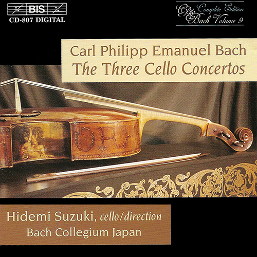 BACH, C.P.E.: Cello Concertos