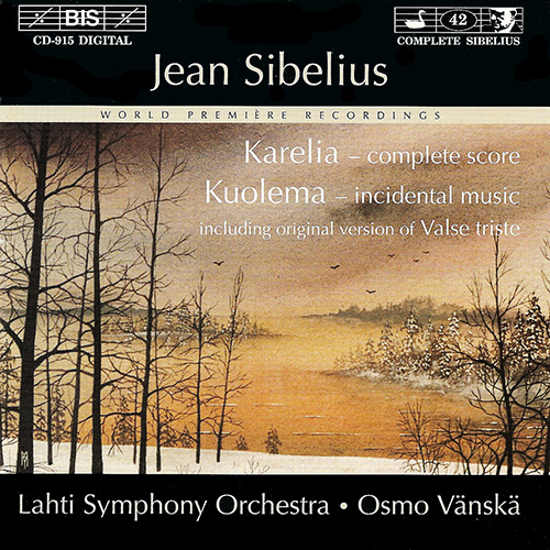 SIBELIUS: Karelia / Kuolema / Valse triste