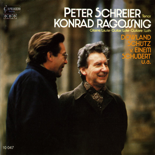Vocal Recital: Schreier, Peter - BACH, J.S. / DOWLAND, J. / SCHUTZ, H. / EINEM, G. von / SCHUBERT, F.