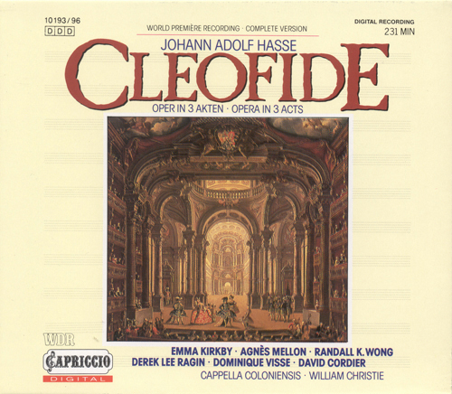 HASSE, J.A.: Cleofide [Opera] (Kirby)