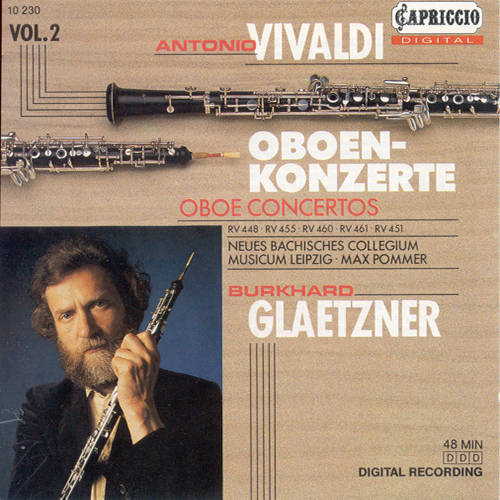 VIVALDI, A.: Oboe Concertos, Vol.  2 (Glaetzner, New Bach Collegium Musicum Leipzig, Pommer) - RV 448, 451, 455, 460, 461