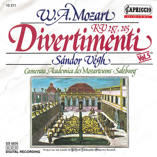 MOZART, W.A.: Divertimenti K. 205 and 287 (Camerata Salzburg, Vegh)