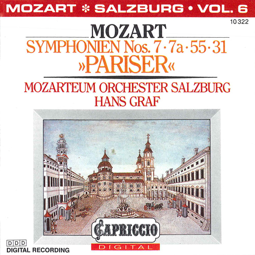 MOZART, W.A.: Symphonies, Vol.  6 (Salzburg Mozarteum Orchestra, Graf) - Nos. 7, 7a, 31, 55