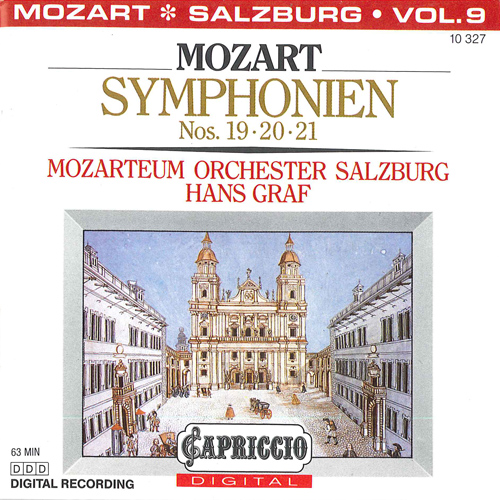 MOZART, W.A.: Symphonies, Vol.  9 (Salzburg Mozarteum Orchestra, Graf) - Nos. 19, 20, 21