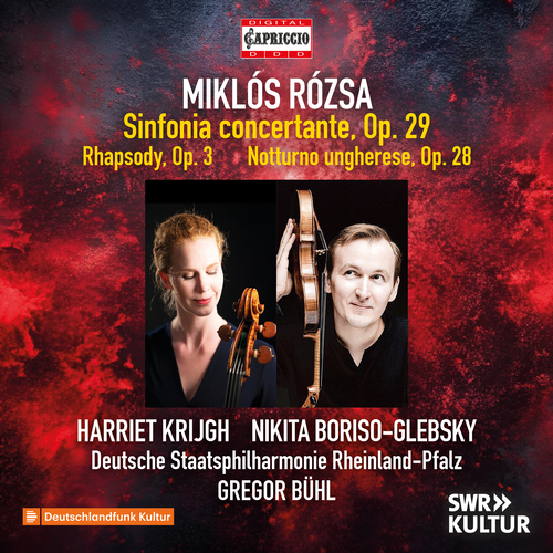 RÓZSA, M.: Sinfonia concertante / Cello Rhapsody / Notturno ungherese (Boriso-Glebsky, Krijgh, Rheinland-Pfalz State Philharmonic, Bühl)