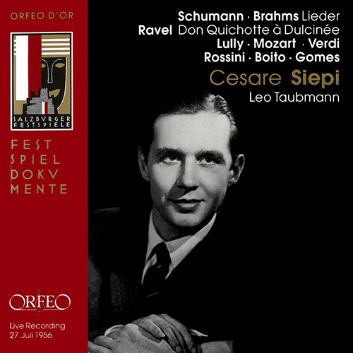 Vocal Recital (Bass): Siepi, Cesare - SCHUMANN, R. / BRAHMS, J. / RAVEL, M. / LULLY, J.-B. / MOZART, W.A. (Lieder) (1956)