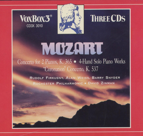 MOZART, W.A.: Sonatas and Concertos for Piano 4 Hands (Firkusny, Weiss, Rochester Philharmonic, D. Zinman)