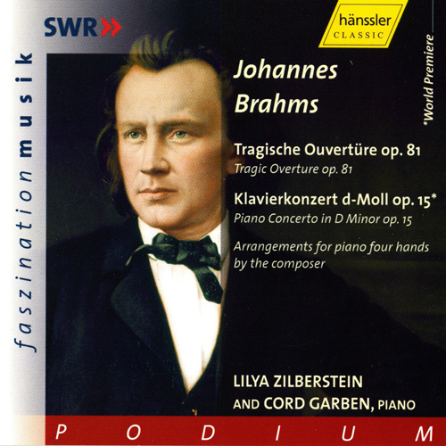 BRAHMS: Tragic Overture, Op. 81 / Piano Concerto in D Minor, Op. 15, arranged for piano 4 hands