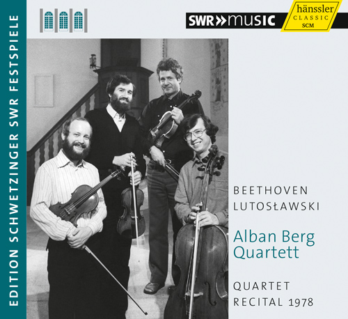 BEETHOVEN, L. van: String Quartet No. 7 / LUTOSŁAWSKI, W.: String Quartet (Alban Berg Quartet) (Schwetzinger Festspiele Edition, 1978)