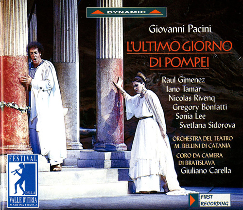 PACINI, G.: Ultimo giorno di Pompei (L') [Opera] (Festival della Valle d'Itria, 1996)