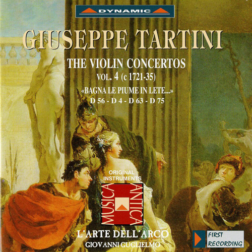TARTINI, G.: Violin Concertos, Vol.  4 (L'Arte dell'Arco) - D. 4, 56, 63, 75