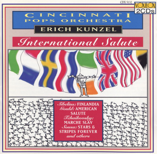 Orchestral Music - SIBELIUS, J. / GOULD, M. / TCHAIKOVSKY, P.I. / SOUSA, J.P. (International Salute) (Cincinnati Pops Orchestra, Kunzel)