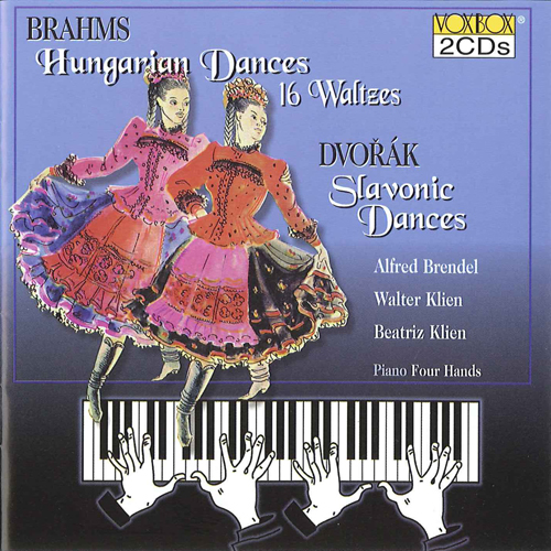 BRAHMS, J.: 21 Hungarian Dances / 16 Waltzes  (arr. E. Hanslick) / DVOŘÁK, A.: Slavonic Dances, Series 1 and 2 (Brendel, B. Klien, W. Klien)