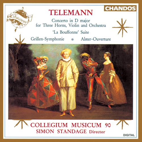 TELEMANN, G.P.: Concerto for 3 Horns and Violin / La bouffonne Suite / Grillen-Symphonie (Collegium Musicum 90, Standage)