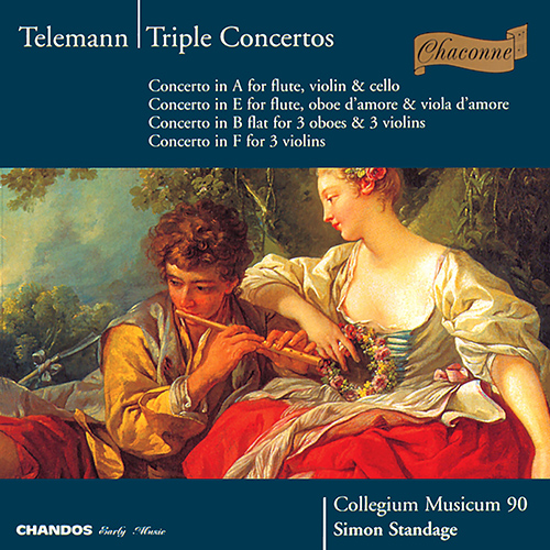 TELEMANN, G.P.: Triple Concertos (Brown, Coe, Comberti, Forbes, Robson, Collegium Musicum 90, Standage)