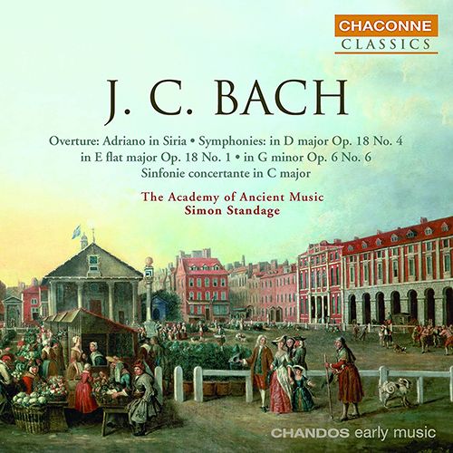 BACH, J.C.: Overtures / Symphonies (Academy of Ancient Music, Standage)
