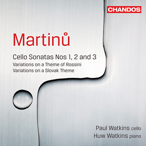 MARTINŮ, B.: Cello Sonatas Nos. 1-3 / Variations on a Theme of Rossini / Variations on a Slovak Folk Song (H. and P. Watkins)