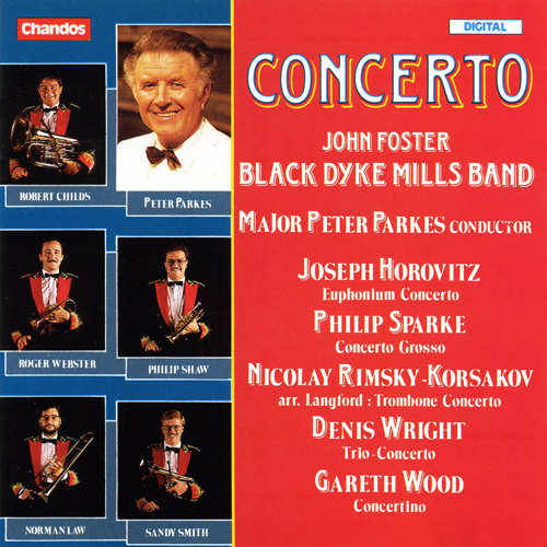 HOROVITZ, J.: Euphonium Concerto / SPARKE, P.: Concerto Grosso / RIMSKY-KORSAKOV, N.A.: Trombone Concerto (Black Dyke Mills Band, Parkes)