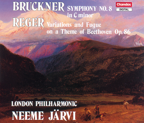 BRUCKNER, A.: Symphony No. 8 / REGER, M.: Variations and Fugue on a Theme of Beethoven (London Philharmonic, N. Jarvi)
